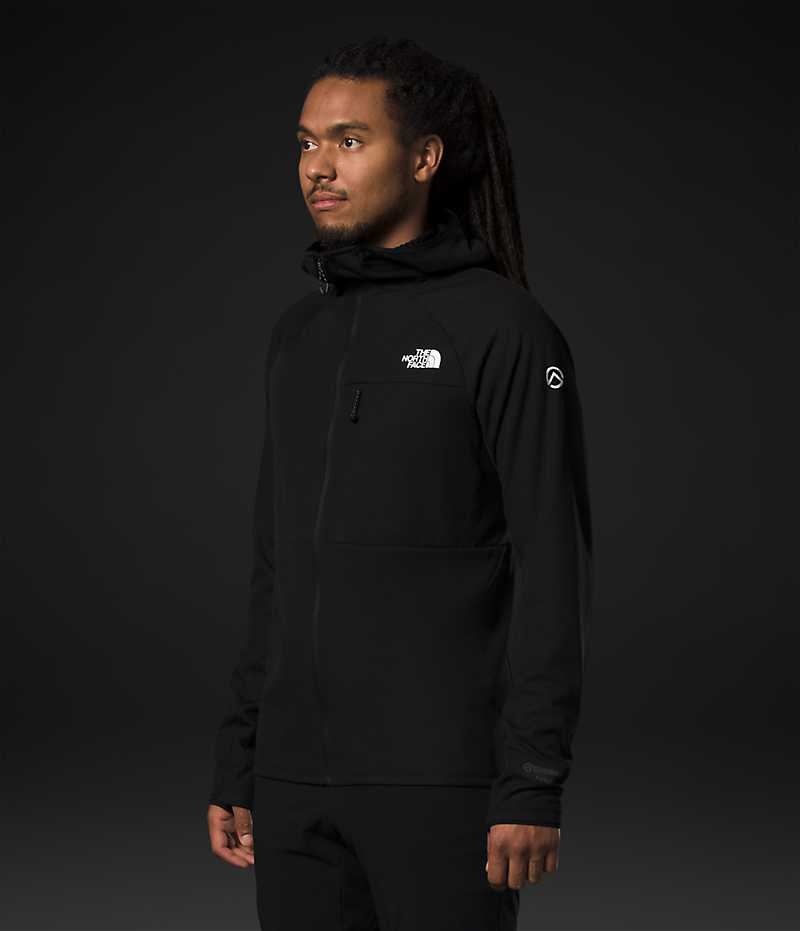 Men's The North Face Summit Series FUTUREFLEECE™ Full-Zip Hoodie Fleece Jacket Black | CANADA PSBHQR