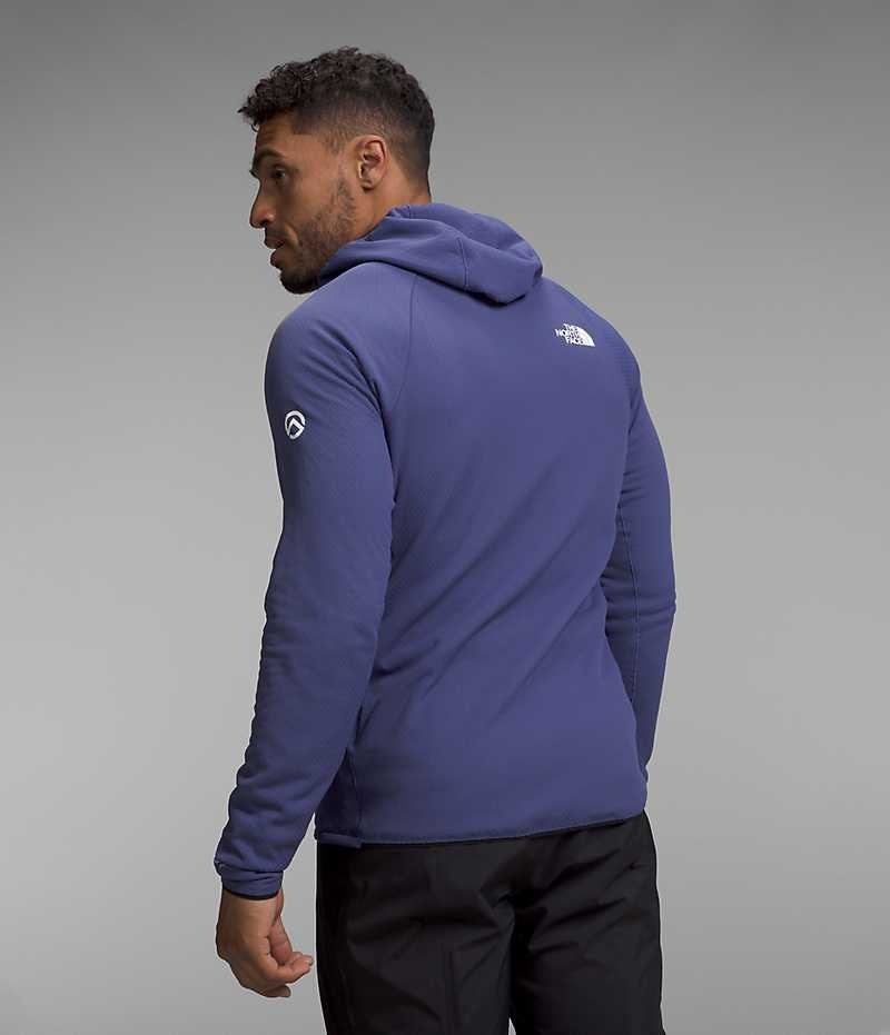 Men's The North Face Summit Series FUTUREFLEECE™ Full-Zip Hoodie Fleece Jacket Blue | OTTAWA LYEFMG