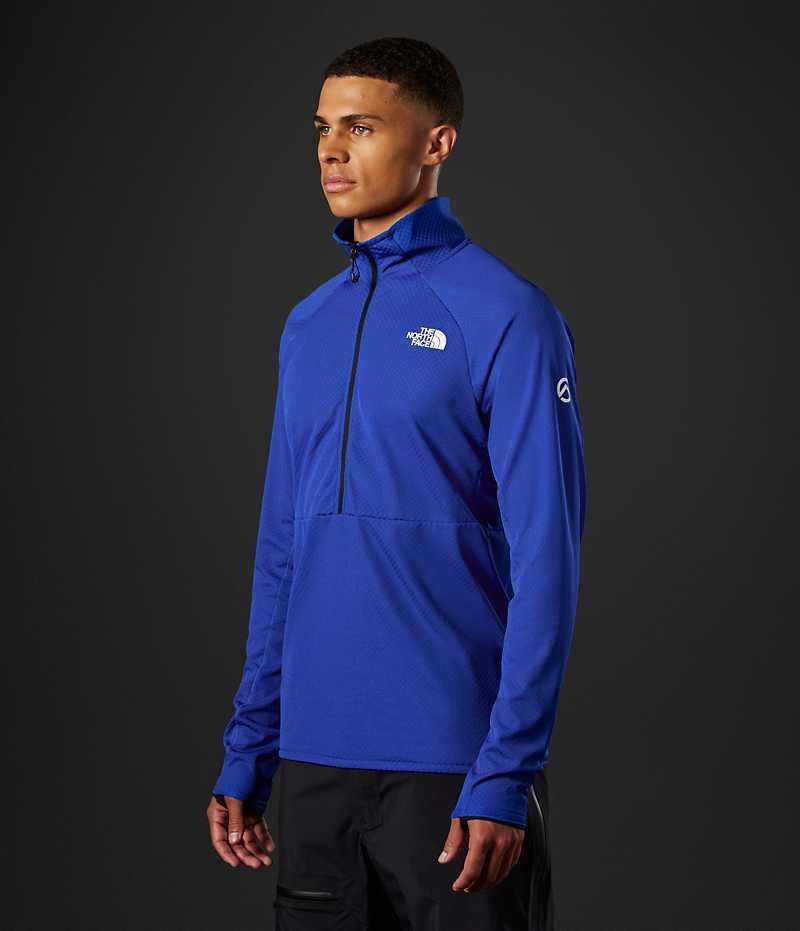 Men's The North Face Summit Series FUTUREFLEECE™ LT ½-Zip Pullover Blue | CANADA WVAFJG