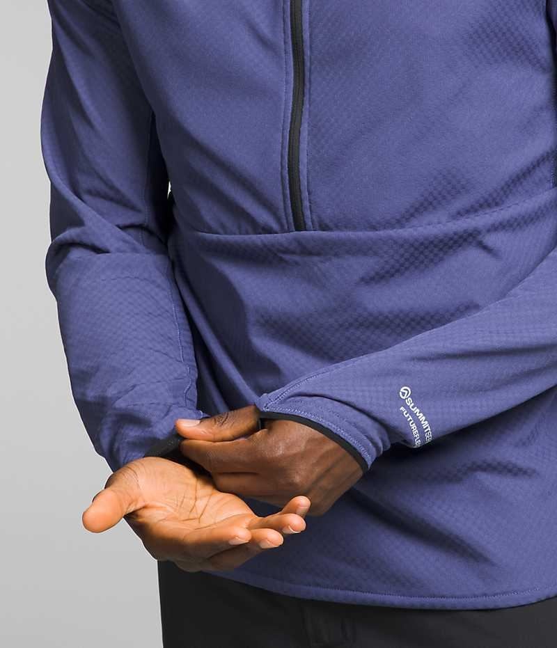 Men's The North Face Summit Series FUTUREFLEECE™ LT ½-Zip Pullover Blue | OTTAWA ADNBTM