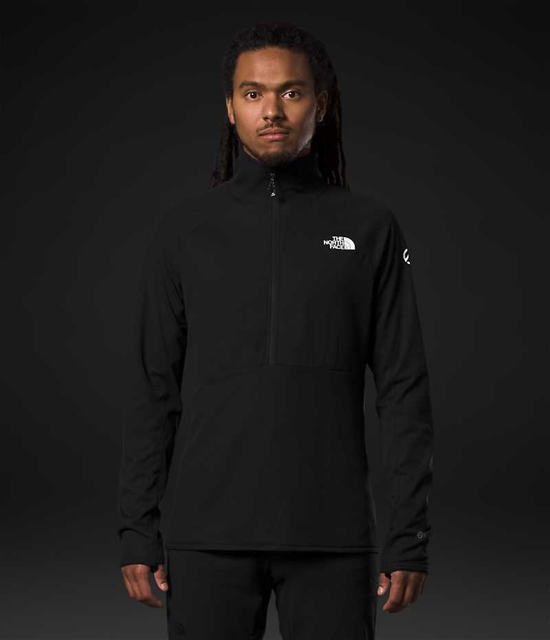 Men\'s The North Face Summit Series FUTUREFLEECE™ LT ½-Zip Pullover Black | CANADA OHTMFL