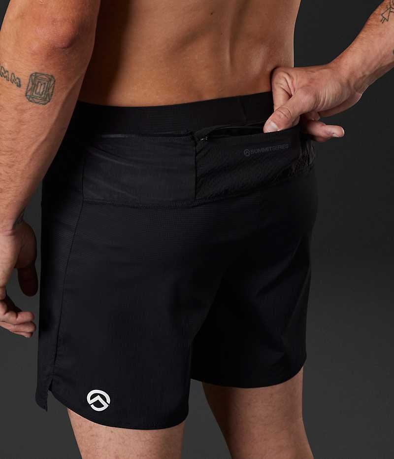 Men's The North Face Summit Series Pacesetter Run Brief Shorts Black | OTTAWA IZNOEQ