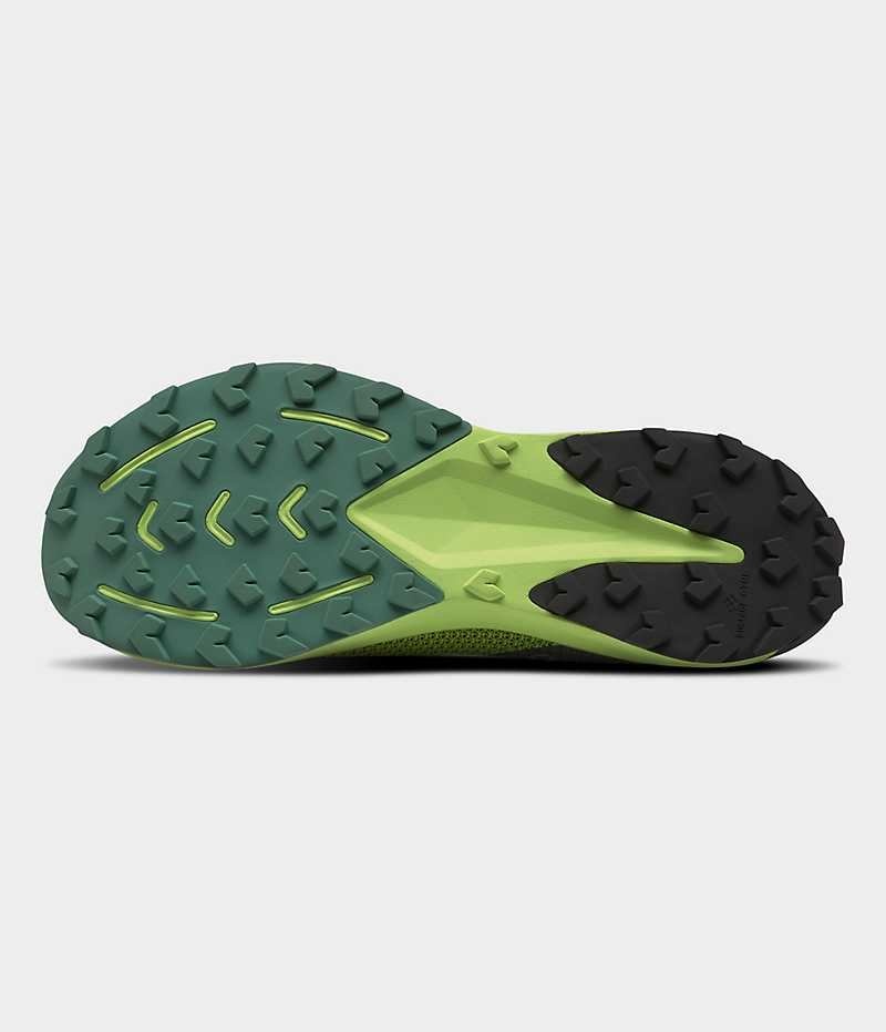 Men's The North Face Summit Series VECTIV Sky Trail Running Shoes Green / Black | CANADA HABYJE