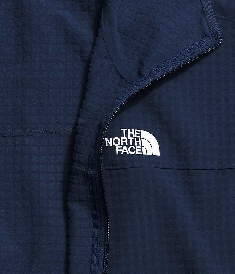 Men's The North Face Tekware™ Grid Hoodie Fleece Jacket Navy | OTTAWA CTZMYN