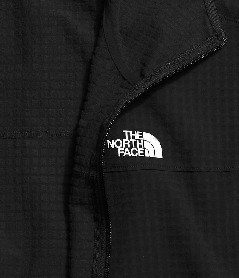 Men's The North Face Tekware™ Grid Hoodie Fleece Jacket Black | CANADA CIHEQL