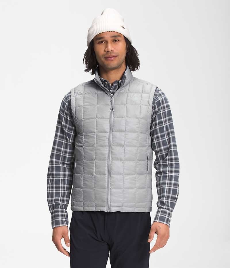 Men\'s The North Face ThermoBall™ Eco 2.0 Down Vest Grey | OTTAWA OXNCGF