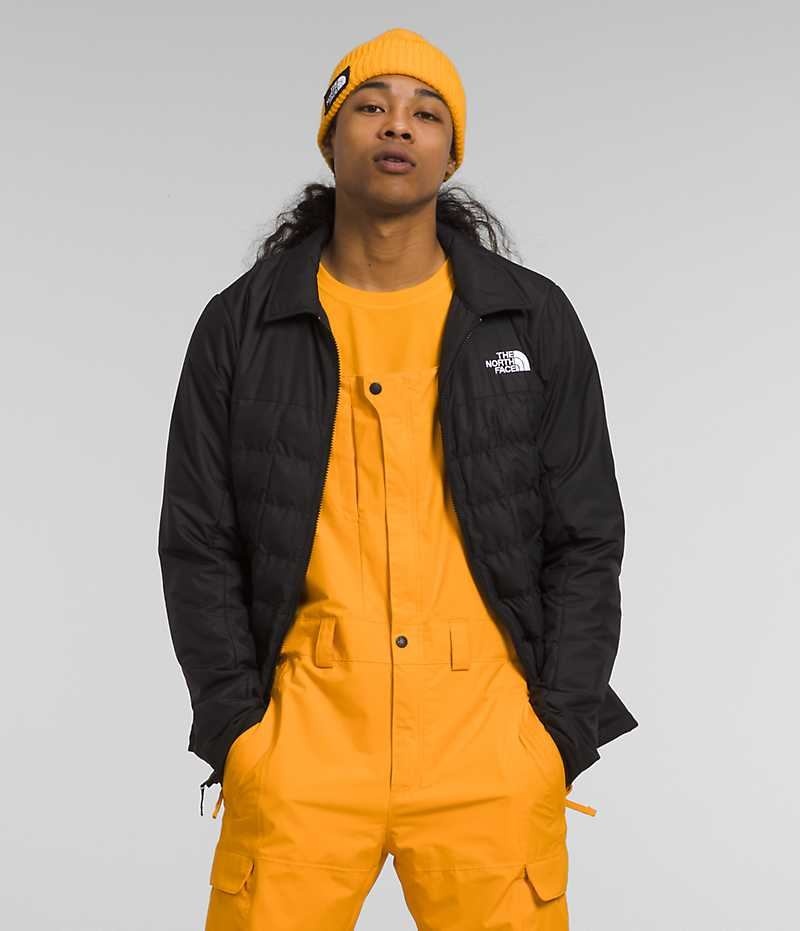 Men's The North Face ThermoBall™ Eco Snow Triclimate® Hooded Jacket Gold / Black | TORONTO KJASZI