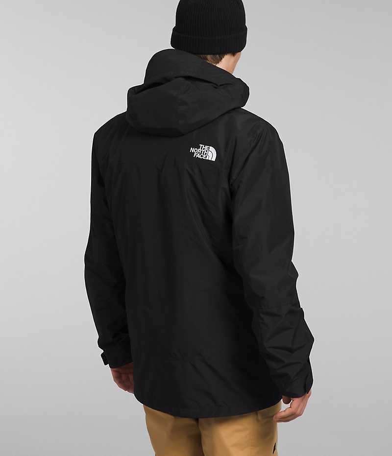 Men's The North Face ThermoBall™ Eco Snow Triclimate® Hooded Jacket Black | OTTAWA LYMSGH