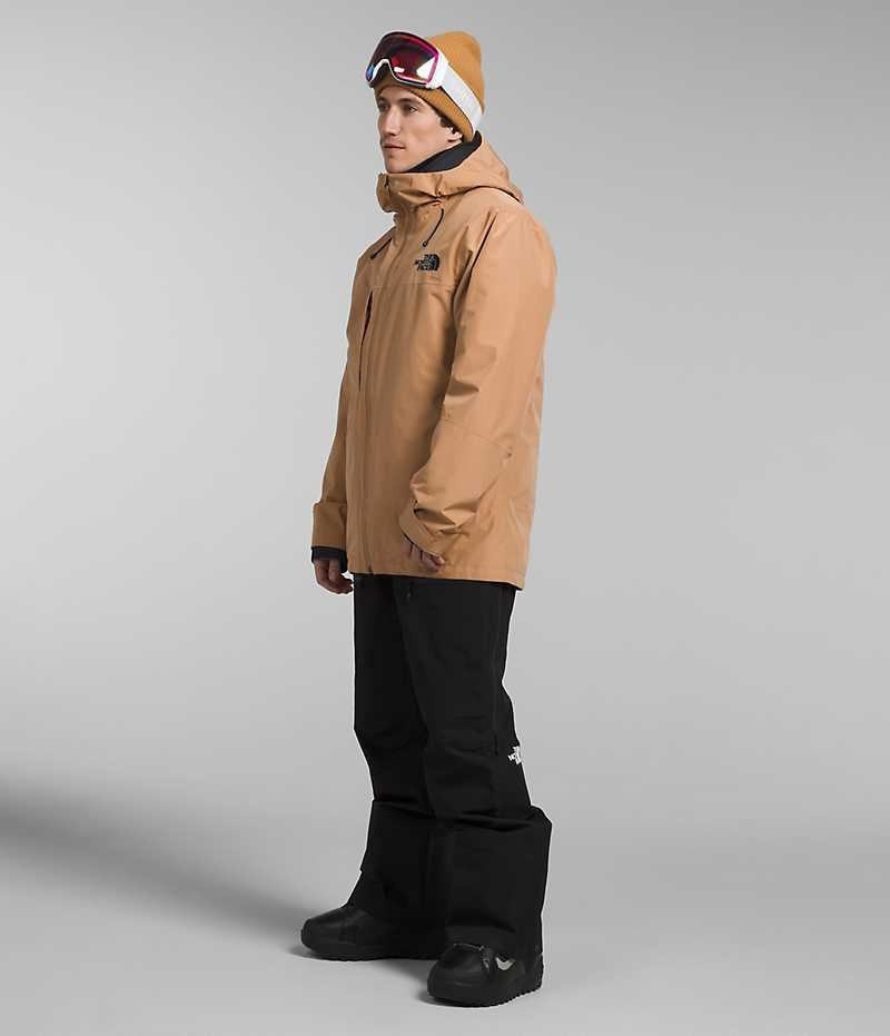 Men's The North Face ThermoBall™ Eco Snow Triclimate® Hooded Jacket Khaki | TORONTO UCQGVY