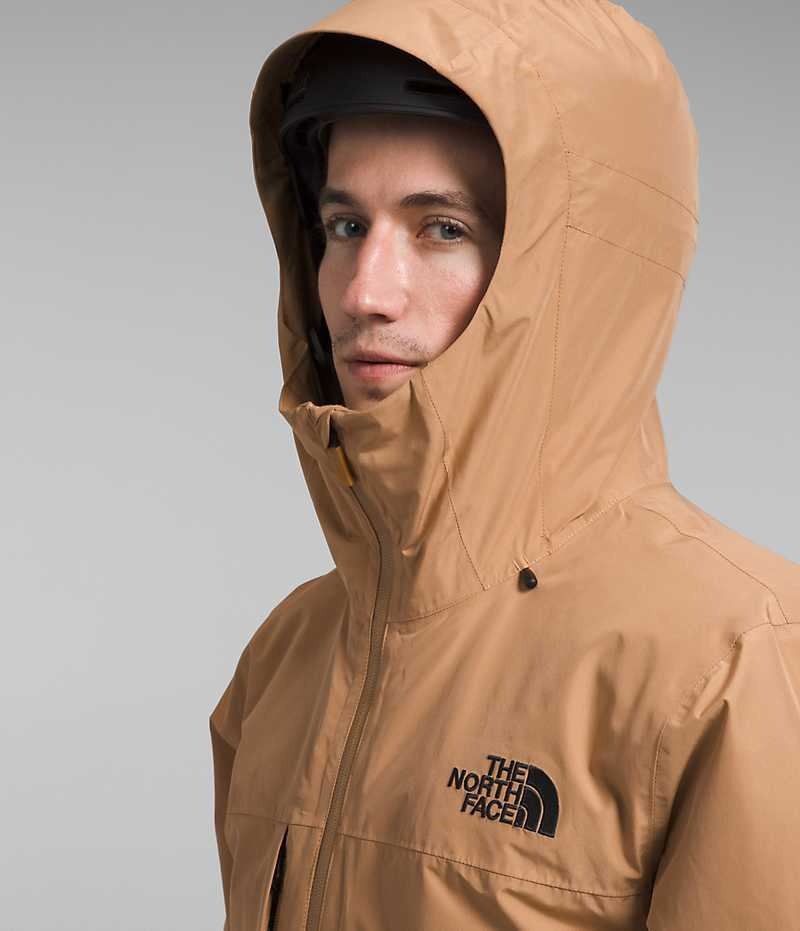 Men's The North Face ThermoBall™ Eco Snow Triclimate® Hooded Jacket Khaki | TORONTO UCQGVY