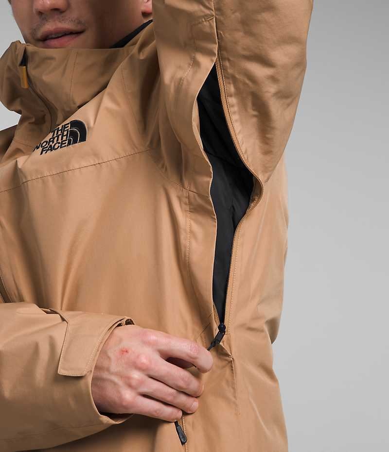 Men's The North Face ThermoBall™ Eco Snow Triclimate® Hooded Jacket Khaki | TORONTO UCQGVY