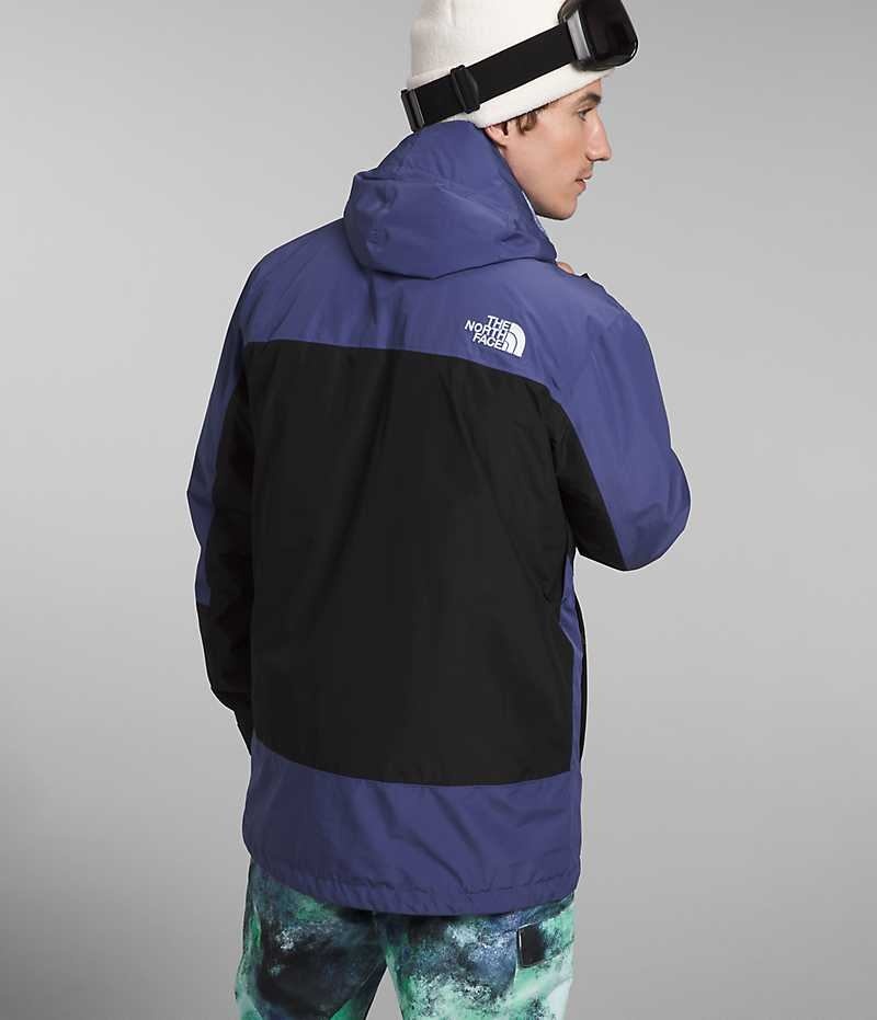 Men's The North Face ThermoBall™ Eco Snow Triclimate® Hooded Jacket Blue / Black | OTTAWA DAQZPB