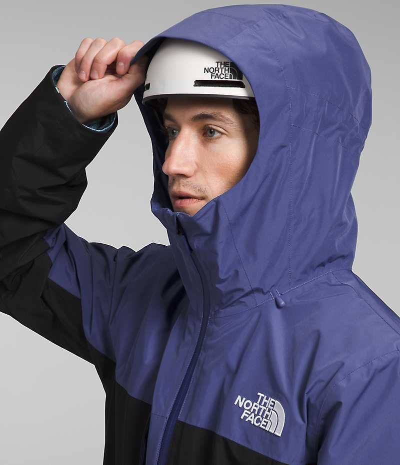 Men's The North Face ThermoBall™ Eco Snow Triclimate® Hooded Jacket Blue / Black | OTTAWA DAQZPB