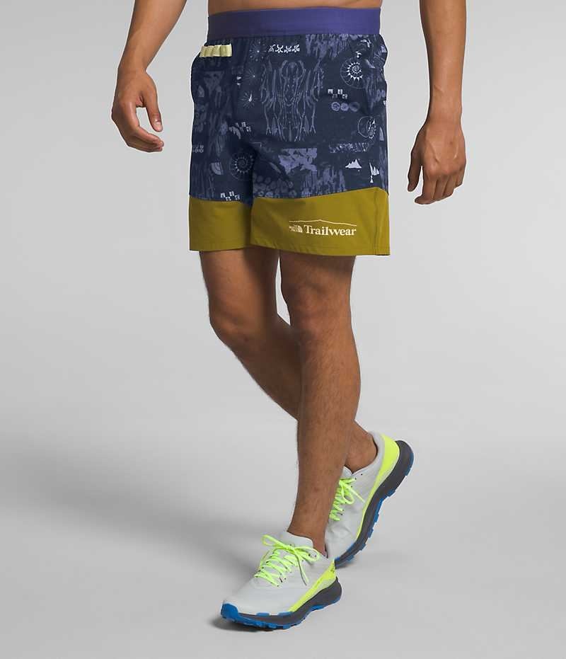 Men's The North Face Trailwear OKT Trail Shorts Navy | CANADA BKLMVX