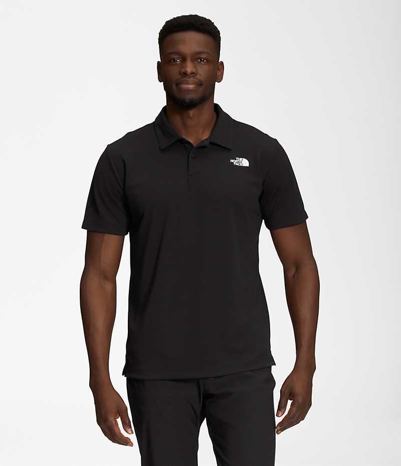 Men\'s The North Face Wander Polo Shirt Black | CANADA HNZRDM