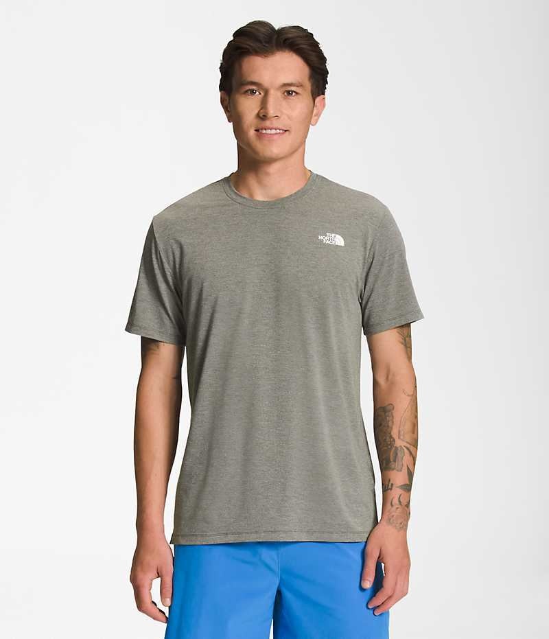 Men\'s The North Face Wander Short Sleeve T-Shirt Olive | CANADA RQLICK