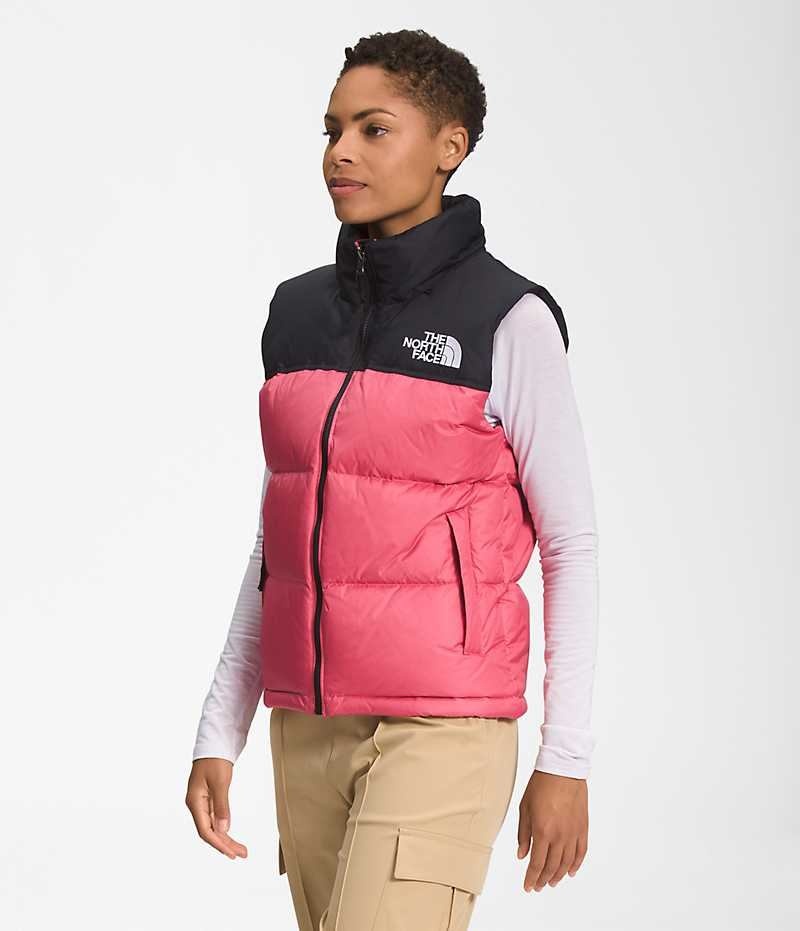 Women's The North Face 1996 Retro Nuptse Down Vest Pink | OTTAWA OLDQGZ