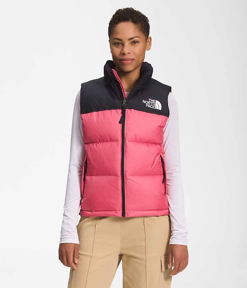 Women\'s The North Face 1996 Retro Nuptse Down Vest Pink | OTTAWA OLDQGZ