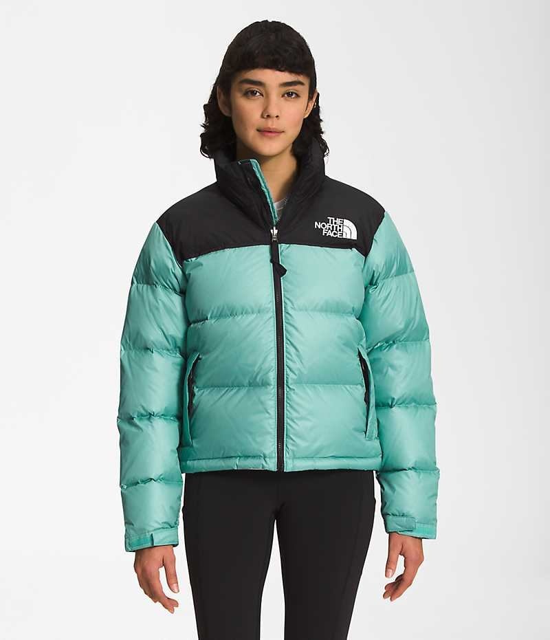 Women\'s The North Face 1996 Retro Nuptse Down Jacket Turquoise | CANADA NGVJFT