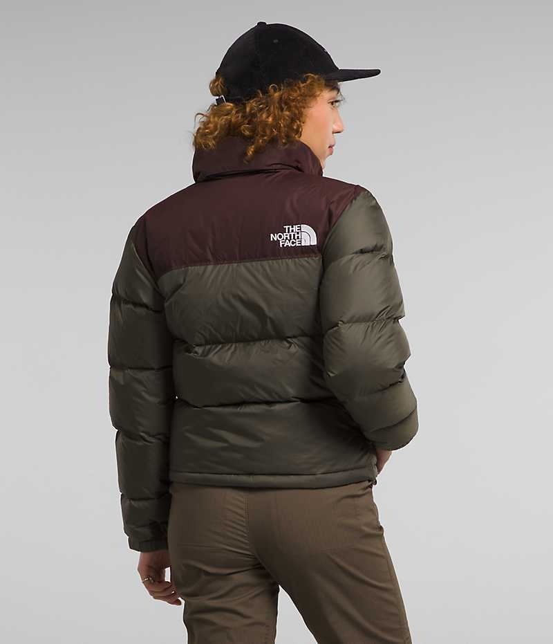 Women's The North Face 1996 Retro Nuptse Down Jacket Olive | TORONTO YKTHNI