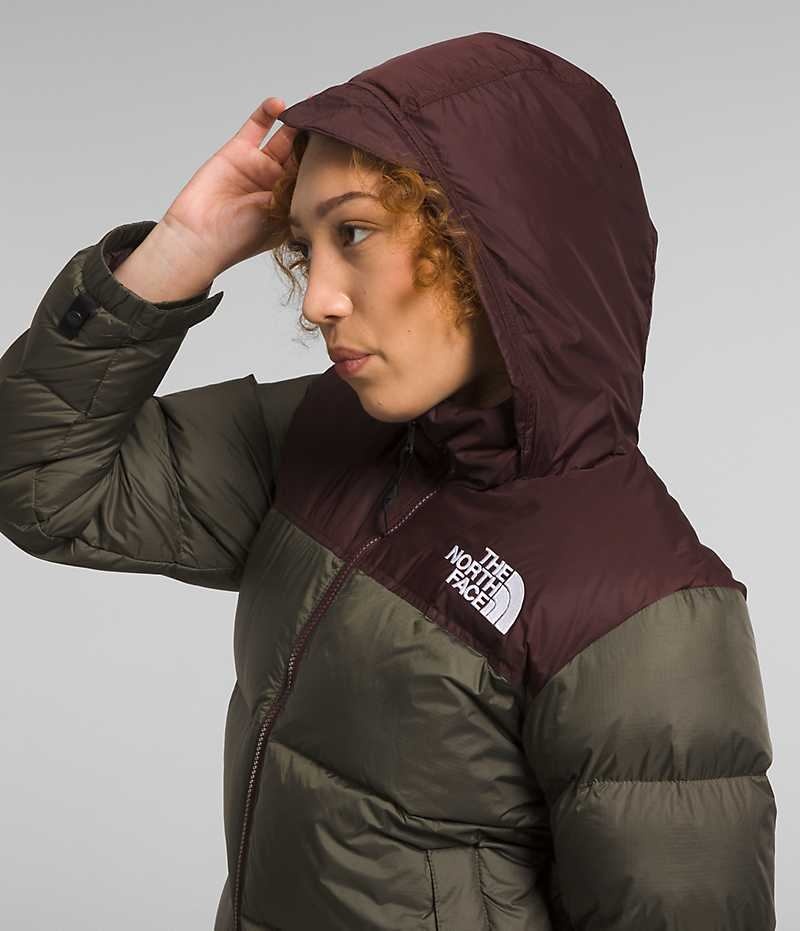 Women's The North Face 1996 Retro Nuptse Down Jacket Olive | TORONTO YKTHNI