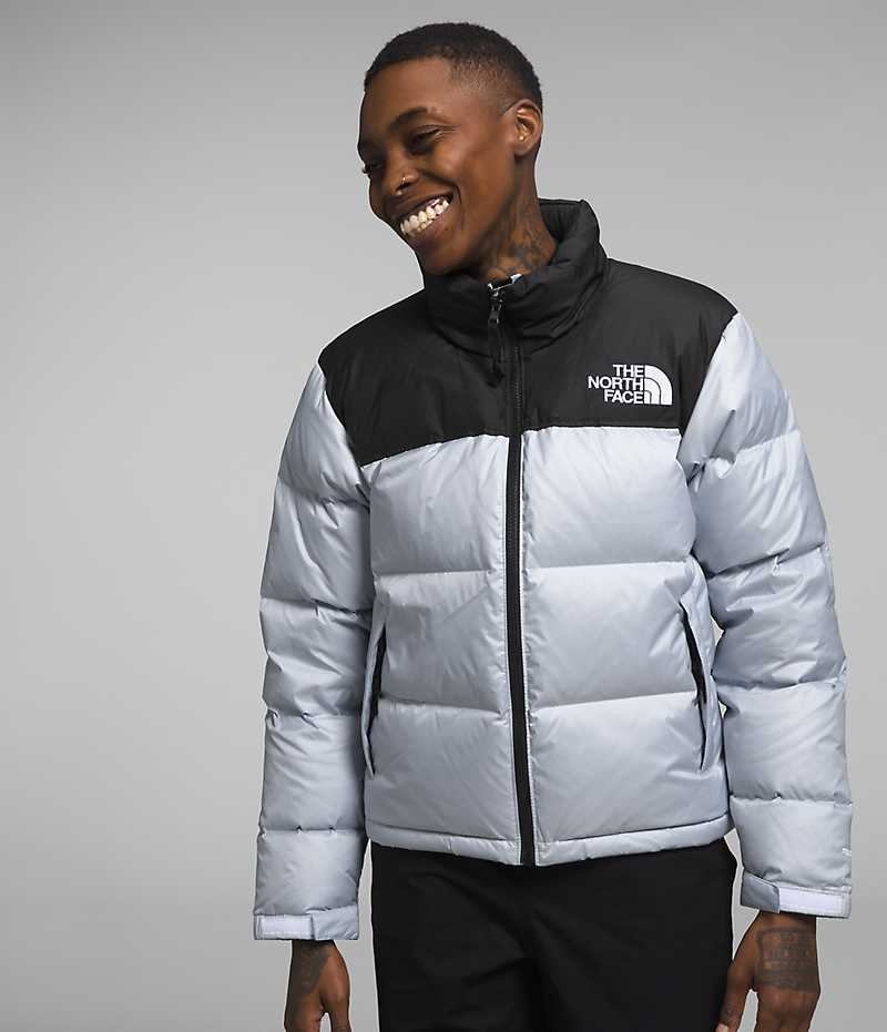 Women's The North Face 1996 Retro Nuptse Down Jacket Black / White | TORONTO UINLTO