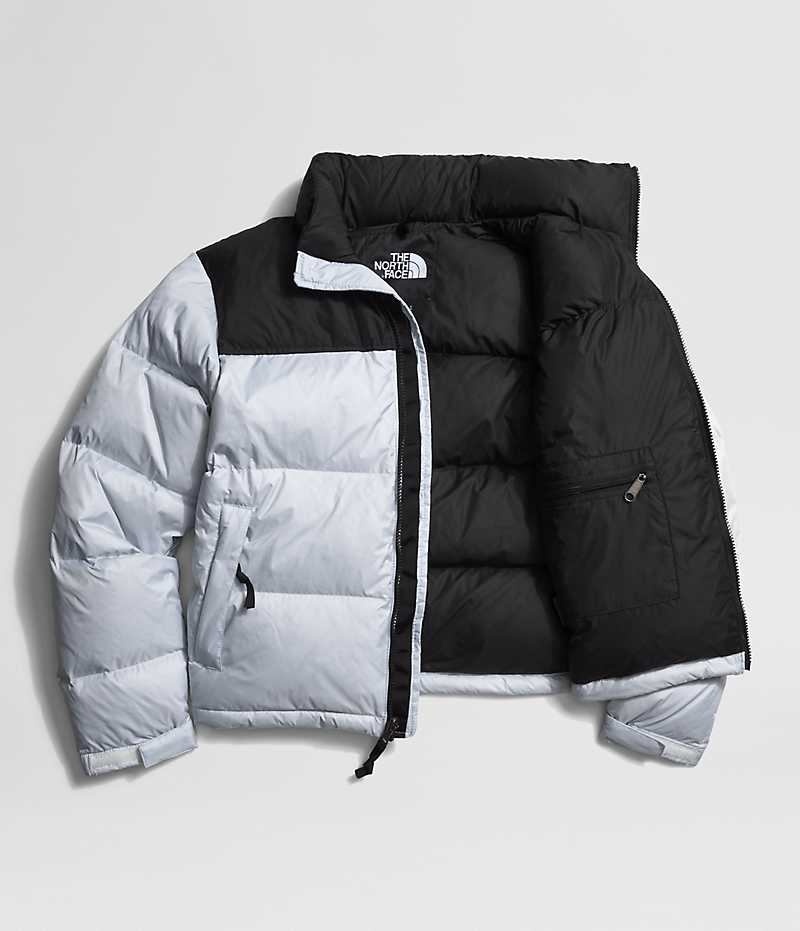 Women's The North Face 1996 Retro Nuptse Down Jacket Black / White | TORONTO UINLTO