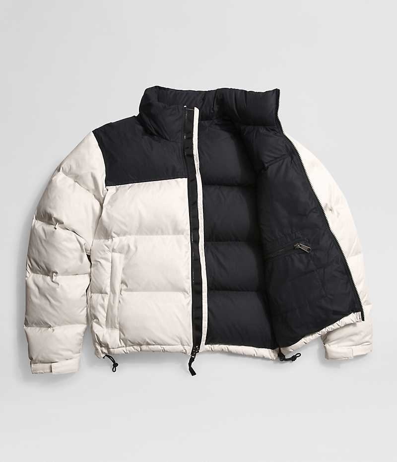 Women's The North Face 1996 Retro Nuptse Down Jacket White / Black | OTTAWA TNQWHJ