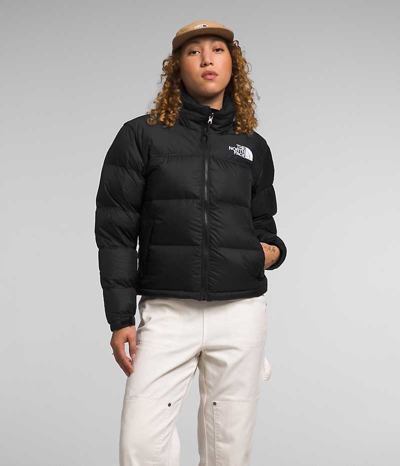 Women's The North Face 1996 Retro Nuptse Down Jacket Black | CANADA JKPFRO