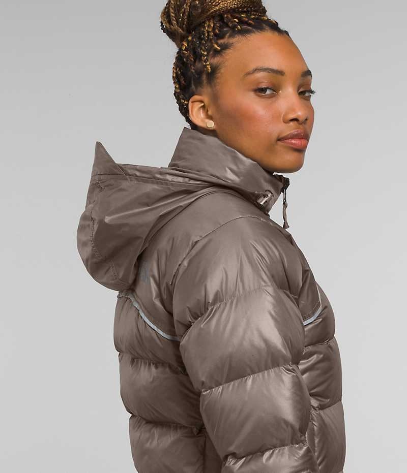 Women's The North Face 2000 Retro Nuptse Down Jacket Brown | TORONTO KFPDRX