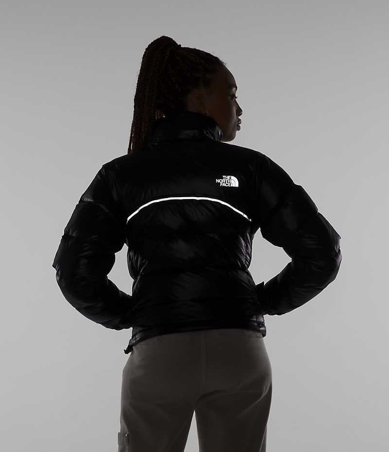 Women's The North Face 2000 Retro Nuptse Down Jacket Black | CANADA IYHBOC