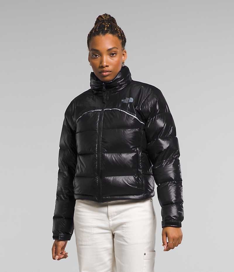 Women\'s The North Face 2000 Retro Nuptse Down Jacket Black | CANADA IYHBOC