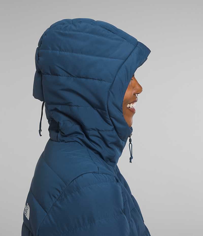 Women's The North Face Aconcagua 3 Hoodie Down Jacket Blue | TORONTO IXWMEH