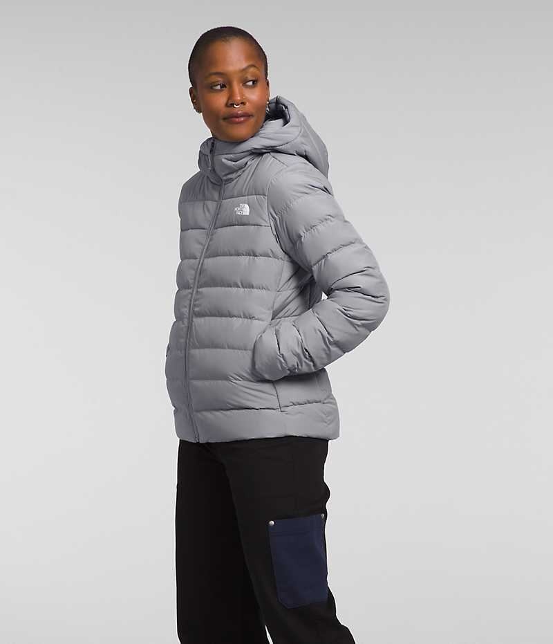 Women's The North Face Aconcagua 3 Hoodie Down Jacket Grey | OTTAWA OYMBCV