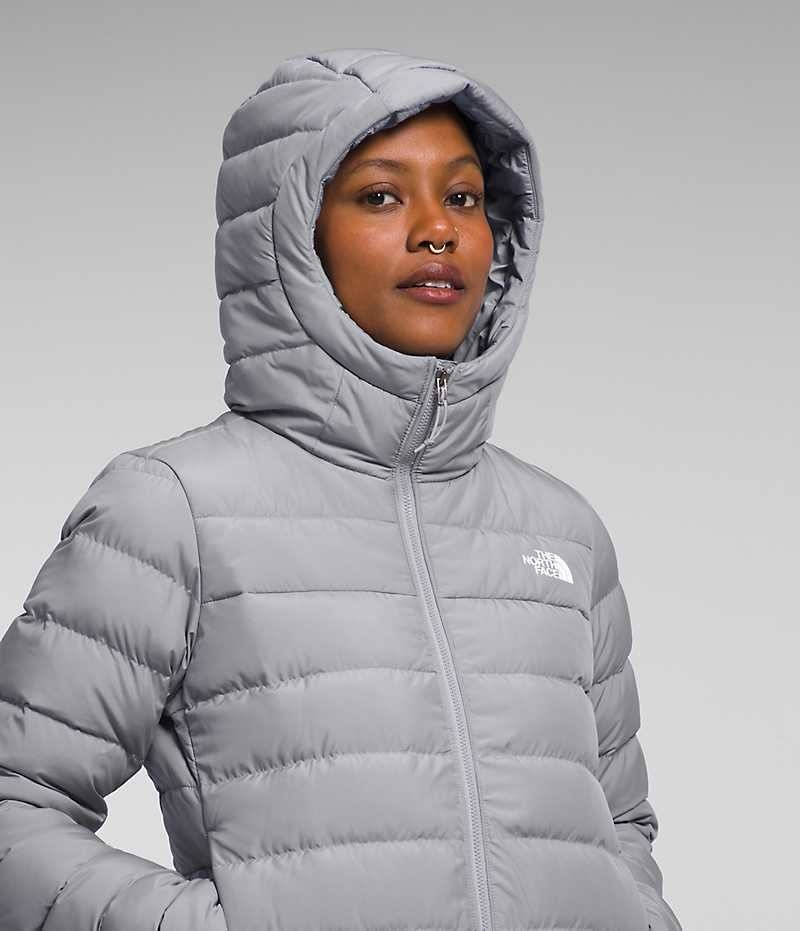 Women's The North Face Aconcagua 3 Hoodie Down Jacket Grey | OTTAWA OYMBCV