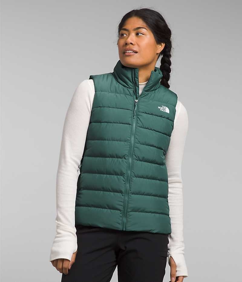 Women\'s The North Face Aconcagua 3 Vest Green | TORONTO WDOKIZ