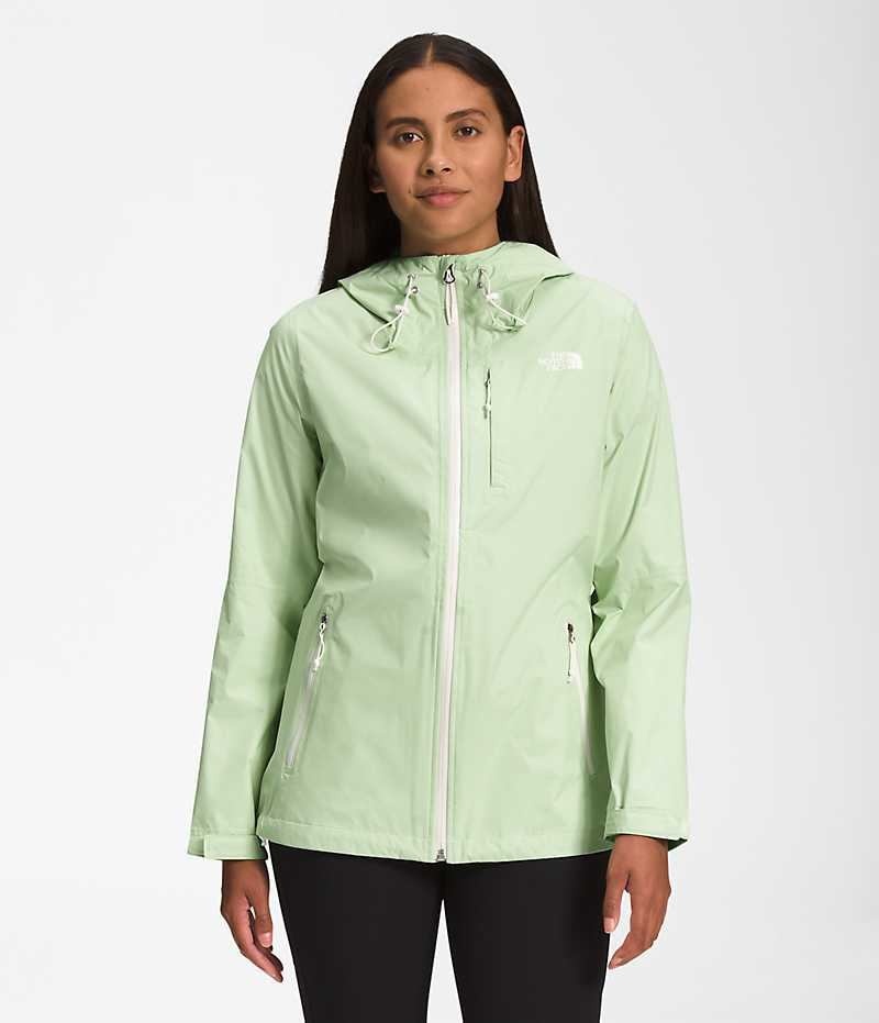 Women\'s The North Face Alta Vista Rain Jacket Mint | CANADA TZCJKH