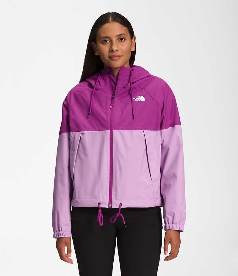 Women\'s The North Face Antora Hoodie Rain Jacket Purple | TORONTO VGRQAB