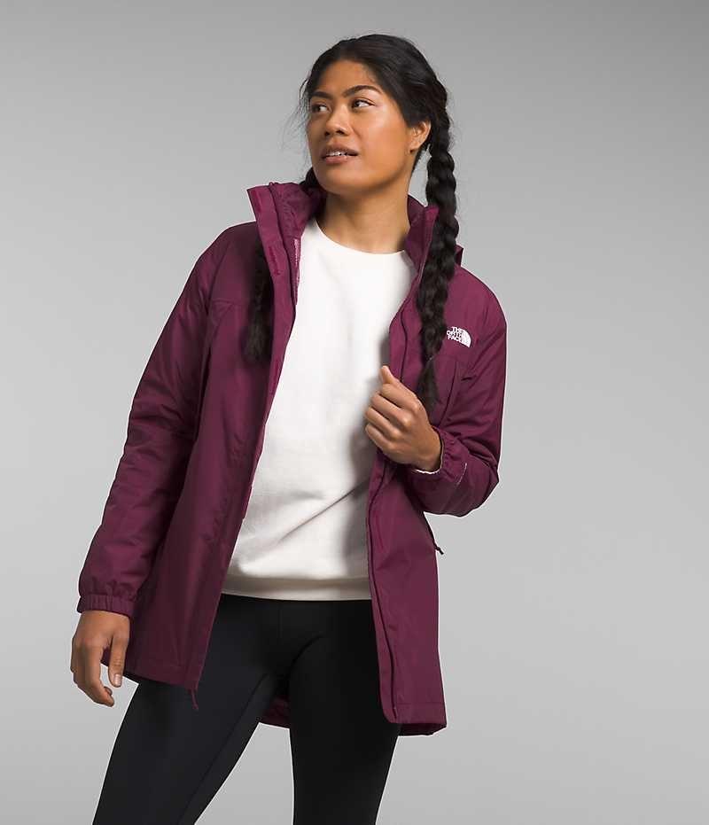 Women\'s The North Face Antora Parka Burgundy | OTTAWA AXJZIV