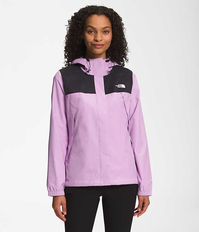 Women\'s The North Face Antora Rain Jacket Lavender | TORONTO OXSHKE