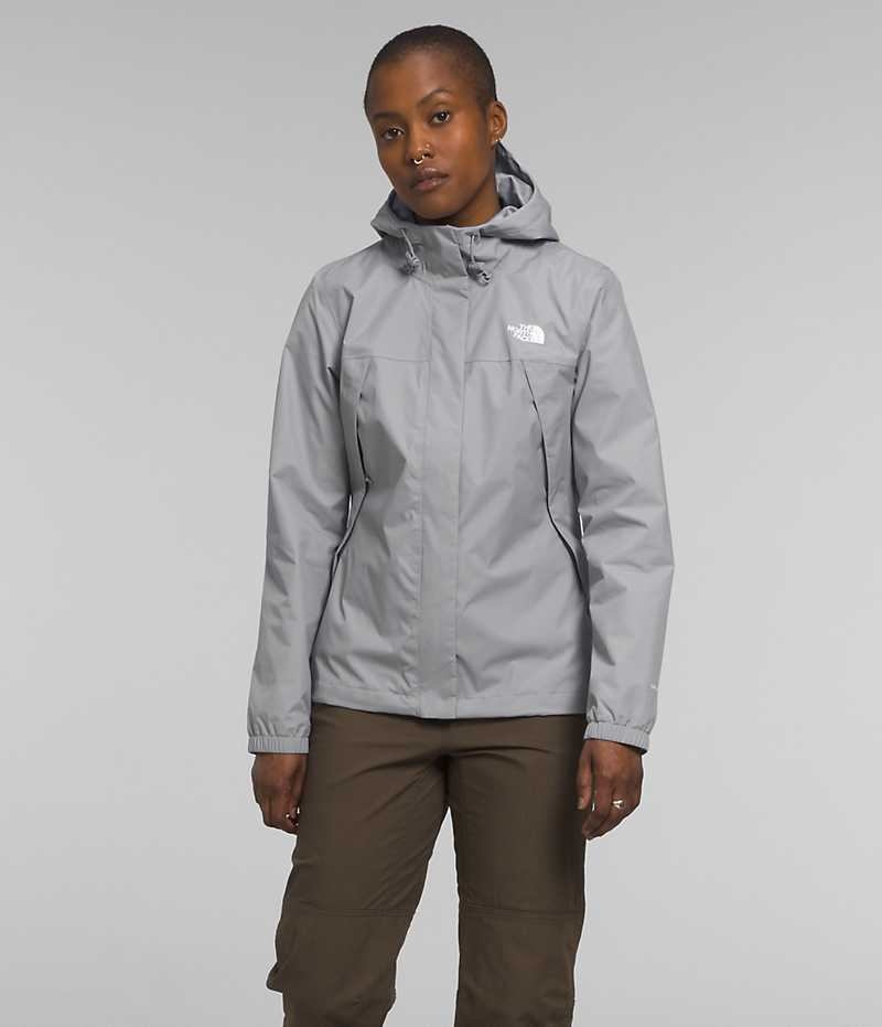 Women\'s The North Face Antora Rain Jacket Grey | OTTAWA VGQDKP