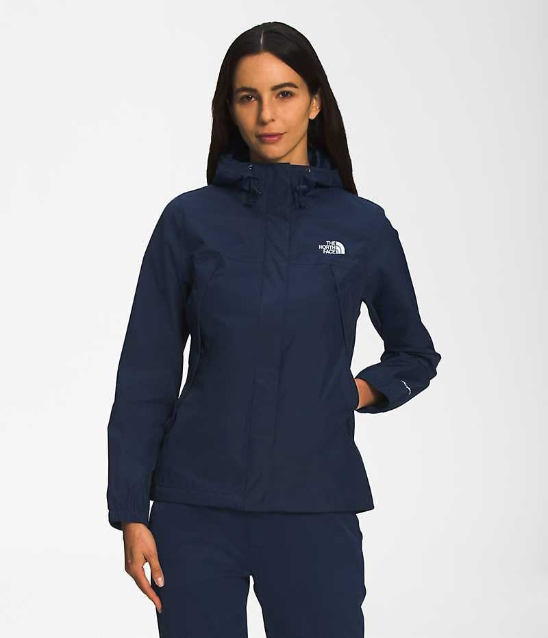 Women\'s The North Face Antora Rain Jacket Navy | TORONTO LFKSZY