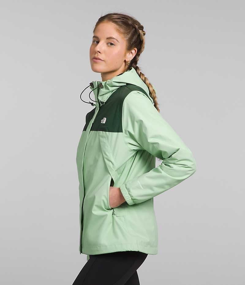 Women's The North Face Antora Triclimate® Rain Jacket Mint | TORONTO FJQPYR