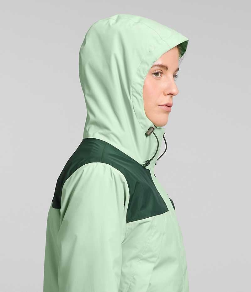 Women's The North Face Antora Triclimate® Rain Jacket Mint | TORONTO FJQPYR