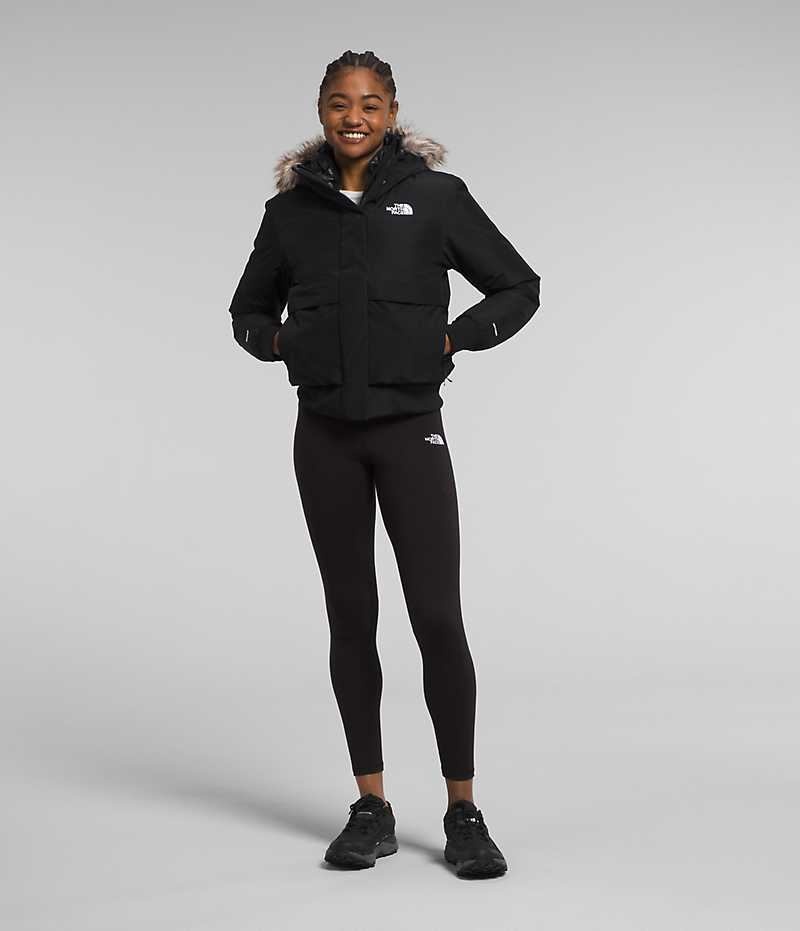 Women's The North Face Arctic Bomber Jacket Black | OTTAWA TFBIWV