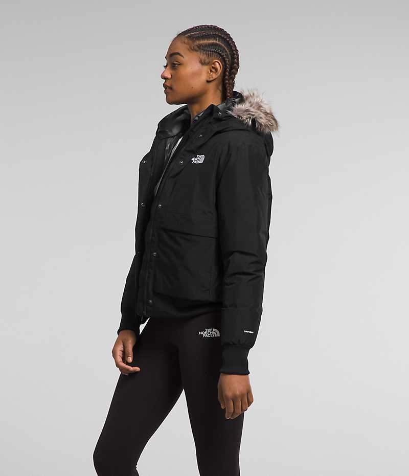 Women's The North Face Arctic Bomber Jacket Black | OTTAWA TFBIWV