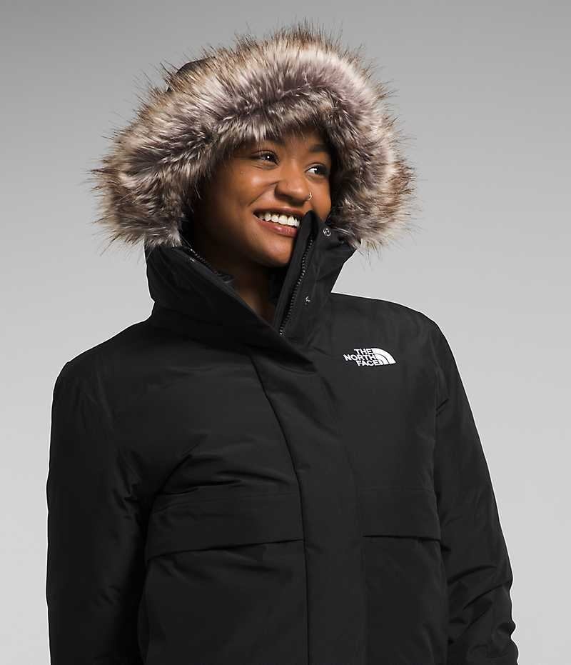 Women's The North Face Arctic Bomber Jacket Black | OTTAWA TFBIWV