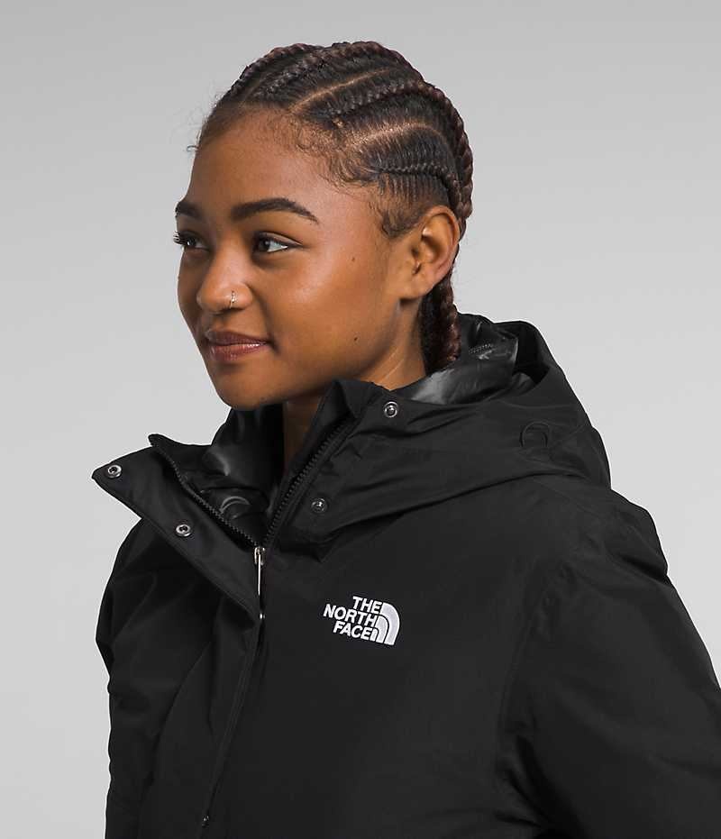 Women's The North Face Arctic Bomber Jacket Black | OTTAWA TFBIWV