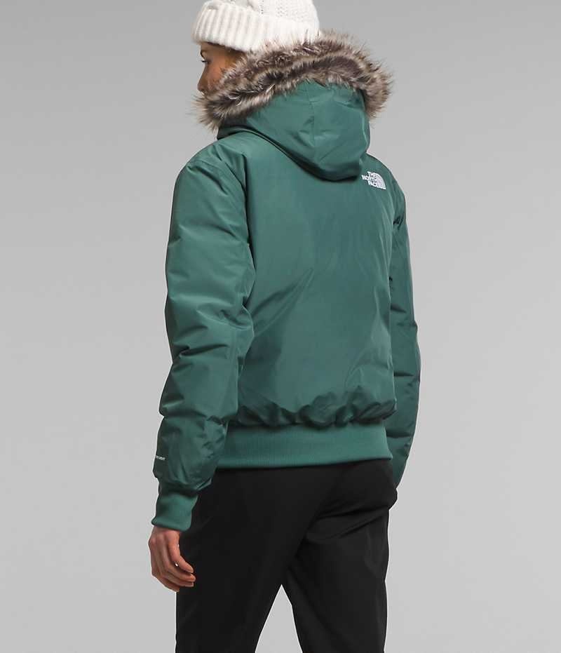 Women's The North Face Arctic Bomber Jacket Turquoise | CANADA RVGQCL