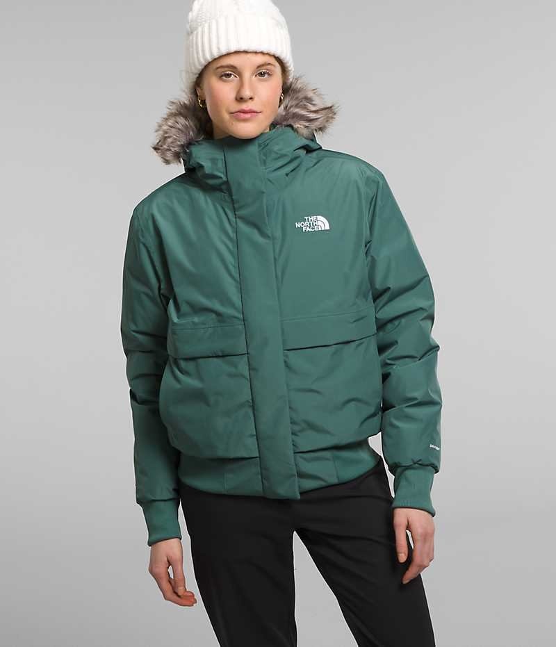 Women\'s The North Face Arctic Bomber Jacket Turquoise | CANADA RVGQCL